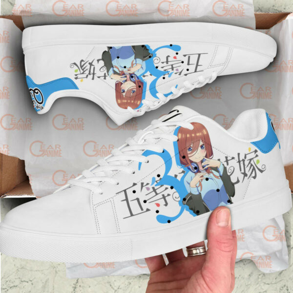 5-Toubun no Hanayome Miku Nakano Skate Shoes Custom Anime Sneakers 2