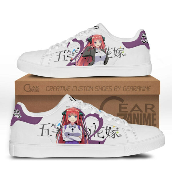 5-Toubun no Hanayome Nino Nakano Skate Shoes Custom Anime Sneakers 1