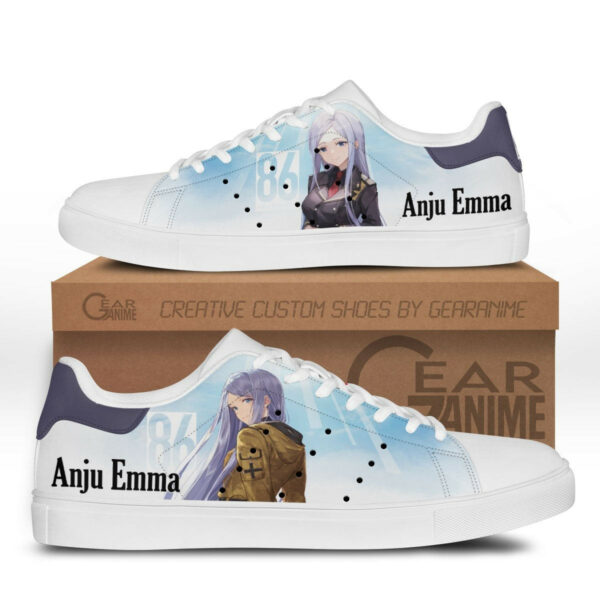 86 Eighty Six Anju Emma Skate Shoes Custom Anime Sneakers 1