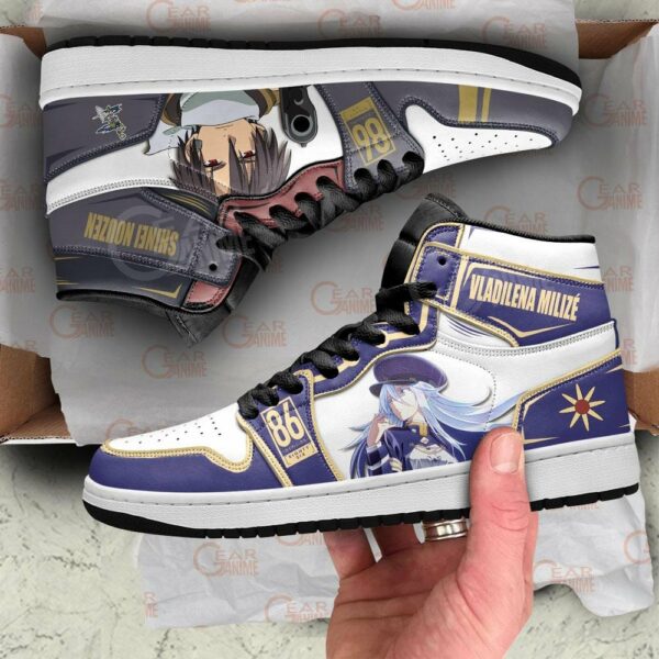 86 Eighty Six Vladilena Milize and Shinei Nouzen Shoes Custom Anime Sneakers 2