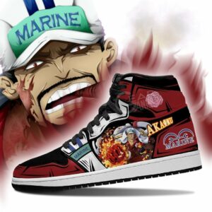 Admiral Sakazuki Akainu Shoes Custom Anime One Piece Sneakers 5