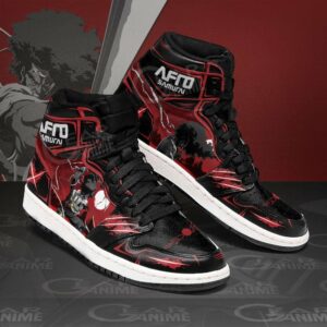 Afro Samurai Shoes Custom Black Red Anime Sneakers MN11 5