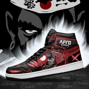 Afro Samurai Shoes Custom Black Red Anime Sneakers MN11 6