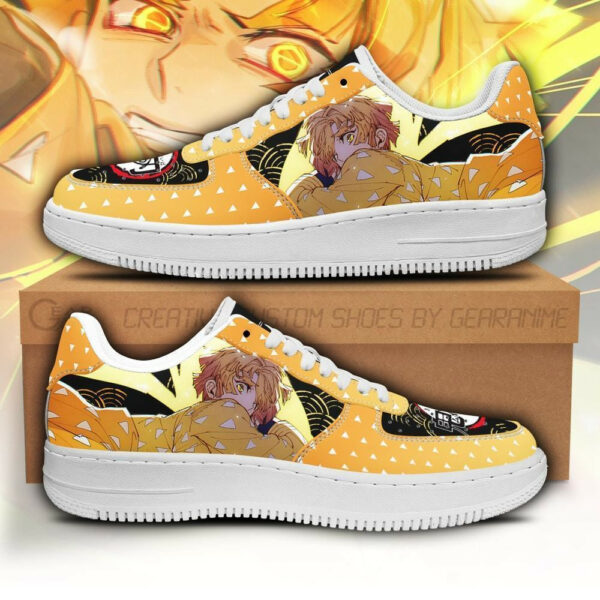 Agatsuma Zenitsu Air Shoes Custom Demon Slayer Anime Sneakers 1