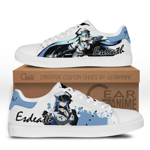 Akame Ga Kill Esdeath Skate Shoes Custom Anime Sneakers 1