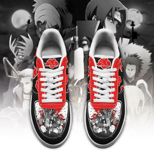 Akatsuki Cloud Air Shoes Custom Black Naruto Anime Sneakers 2