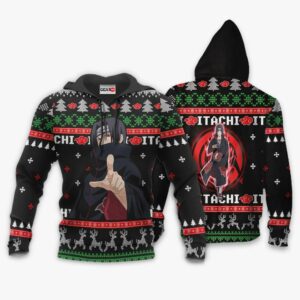 Akatsuki Itachi Ugly Christmas Sweater Custom Naruto Anime XS12 7