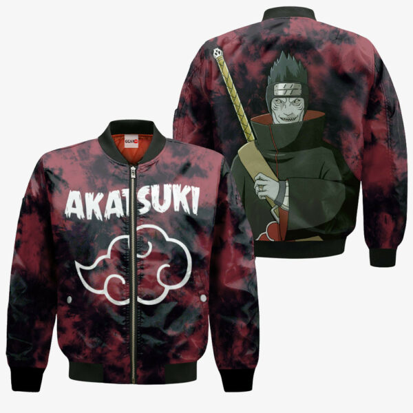 Akatsuki Kisame Hoshigaki Hoodie Custom Anime Naruto Merch Clothes Tie Dye Style 4