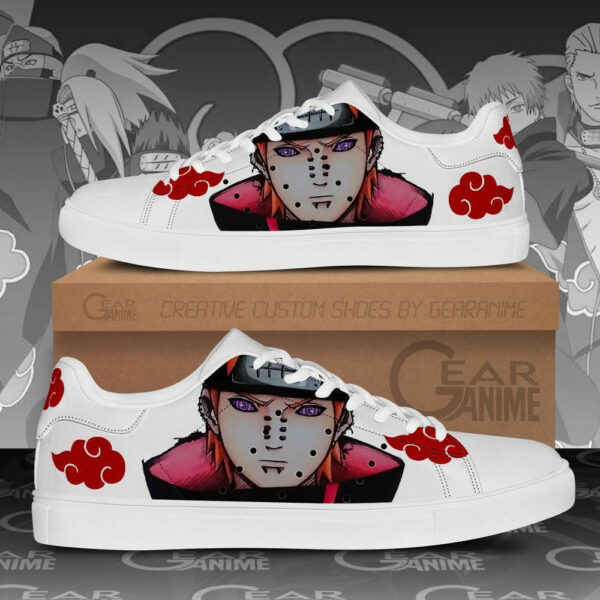 Akatsuki Nagato Pain Skate Shoes Anime Custom Sneakers PN09 1
