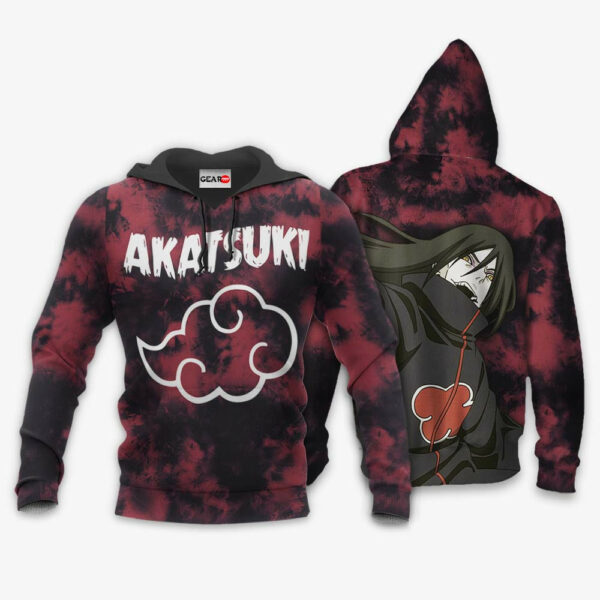 Akatsuki Orochimaru Hoodie Custom Anime Naruto Merch Clothes Tie Dye Style 3