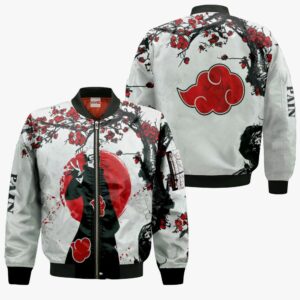 Akatsuki Pain Hoodie Custom Cherry Blossom Anime Naruto Merch Clothes 9