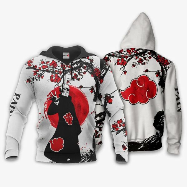 Akatsuki Pain Hoodie Custom Cherry Blossom Anime Naruto Merch Clothes 1