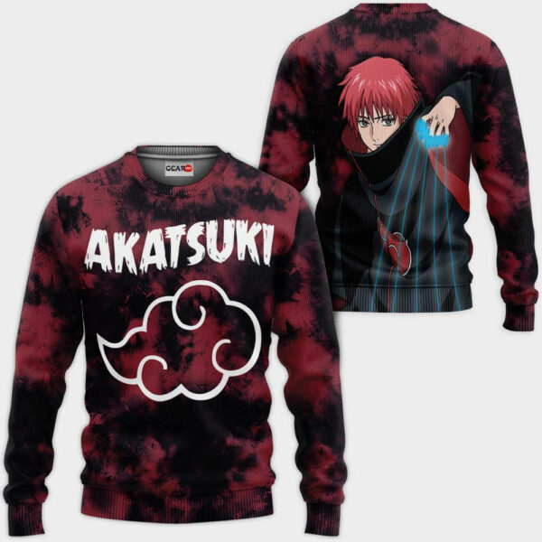 Akatsuki Sasori Hoodie Custom Anime Naruto Merch Clothes Tie Dye Style 2