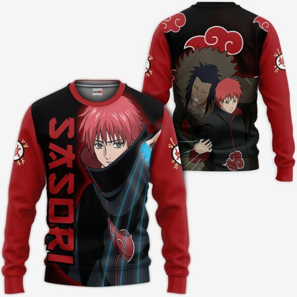 Akatsuki Sasori Hoodie Shirt Naruto Anime Zip Jacket 2