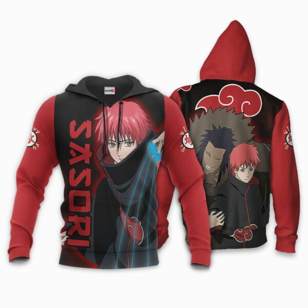 Akatsuki Sasori Hoodie Shirt Naruto Anime Zip Jacket 3