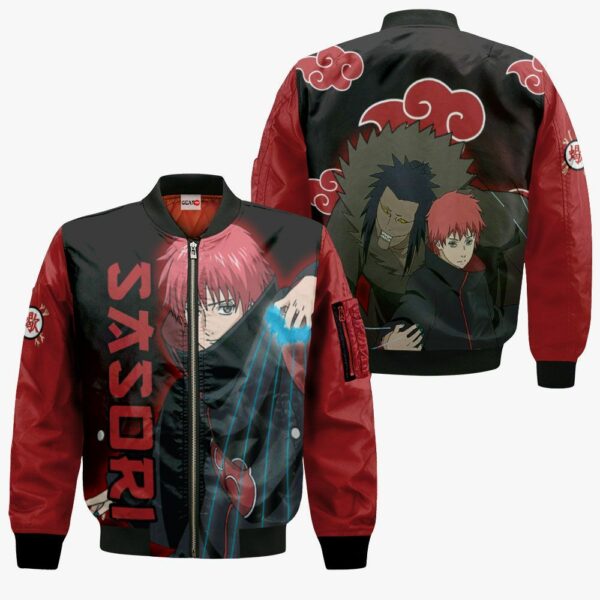 Akatsuki Sasori Hoodie Shirt Naruto Anime Zip Jacket 4