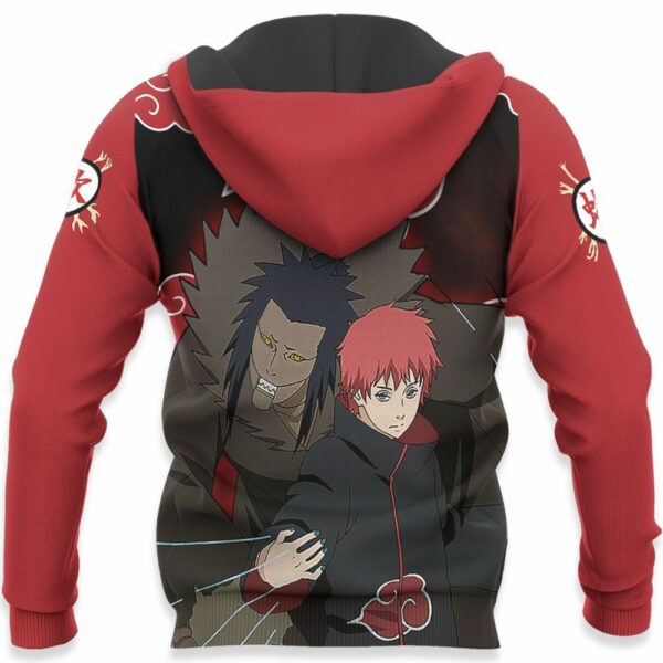 Akatsuki Sasori Hoodie Shirt Naruto Anime Zip Jacket 5