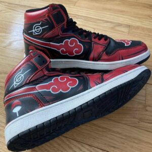 Akatsuki Shoes Custom Cloud Symbol Naruto Best Anime Sneakers 13