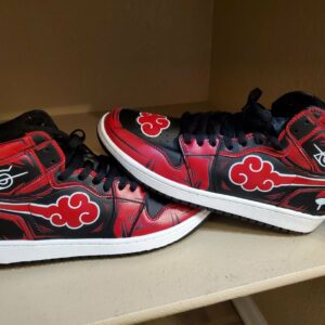 Akatsuki Shoes Custom Cloud Symbol Naruto Best Anime Sneakers 11