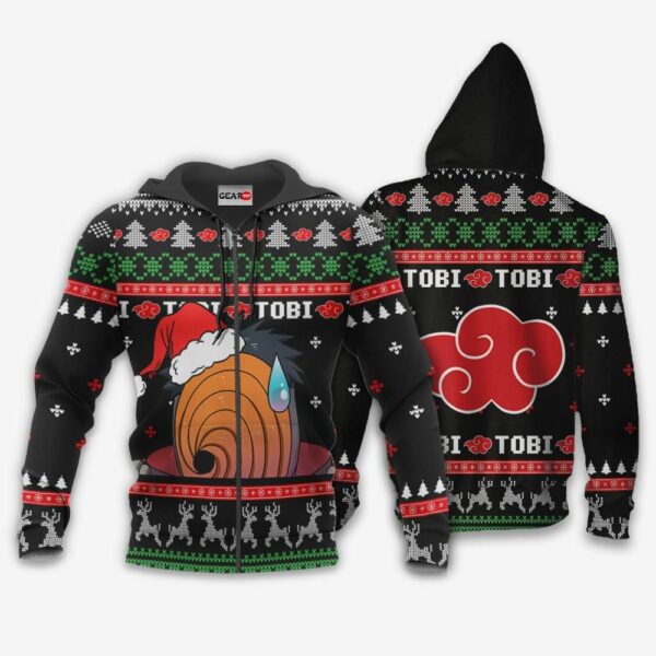 Akatsuki Tobi Ugly Christmas Sweater Custom Naruto Anime XS12 2