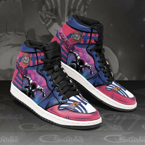 Akaza Shoes Custom Anime Mugen Train Demon Slayer Sneakers 2