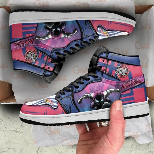 Akaza Shoes Custom Anime Mugen Train Demon Slayer Sneakers 3