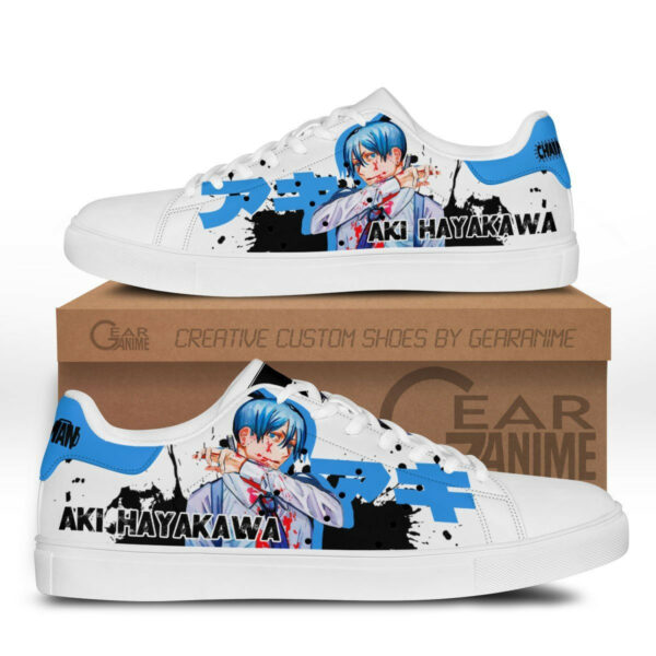Aki Hayakawa Skate Shoes Custom Chainsaw Man Anime Sneakers 1
