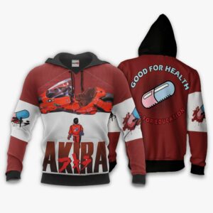 Akira Hoodie Good For Health Bad For Education Custom Akira Anime Jacket 9