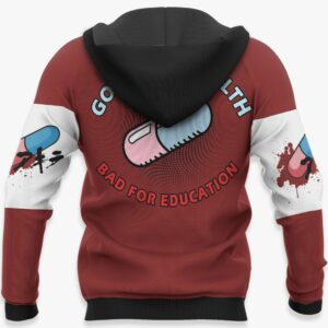 Akira Hoodie Good For Health Bad For Education Custom Akira Anime Jacket 10