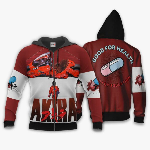 Akira Hoodie Good For Health Bad For Education Custom Akira Anime Jacket 2