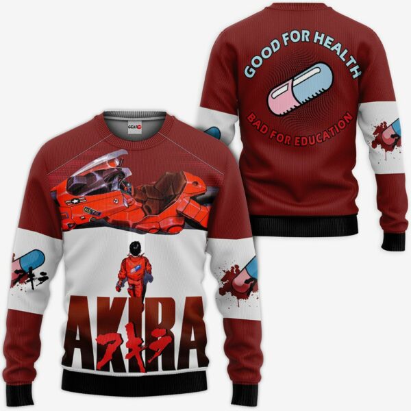 Akira Hoodie Good For Health Bad For Education Custom Akira Anime Jacket 3