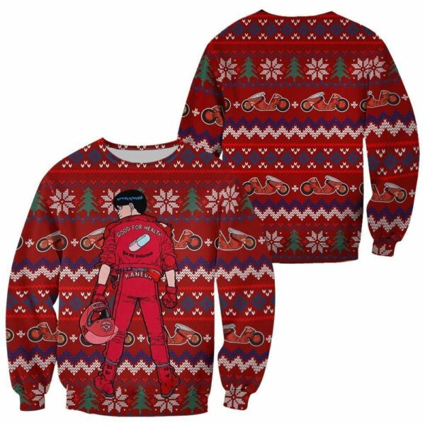 Akira Kaneda Ugly Christmas Sweater Akira Anime Xmas Shirt 2
