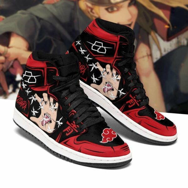 Akatsuki Deidara Shoes Custom Hand Jutsu Sign Naruto Anime Sneakers 1