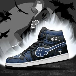 Akatsuki Shoes Blue Custom Anime Sneakers 13