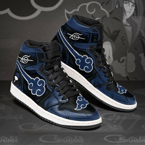 Akatsuki Shoes Blue Custom Anime Sneakers 8