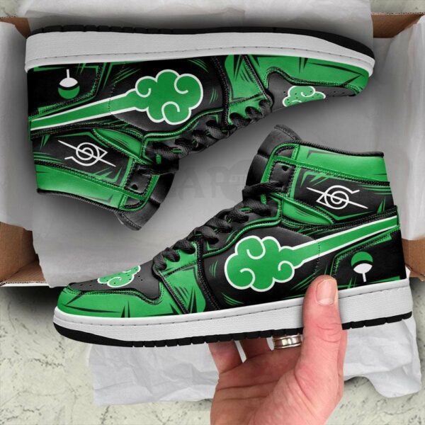 Akatsuki Shoes Green Custom Anime Sneakers 6