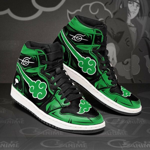 Akatsuki Shoes Green Custom Anime Sneakers 2