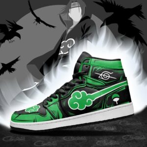 Akatsuki Shoes Green Custom Anime Sneakers 13