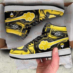 Akatsuki Shoes Yellow Custom Anime Sneakers 13