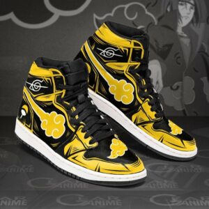 Akatsuki Shoes Yellow Custom Anime Sneakers 11