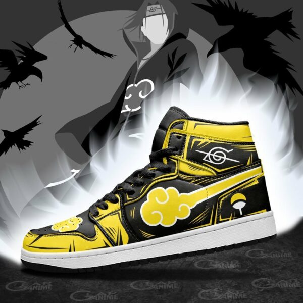 Akatsuki Shoes Yellow Custom Anime Sneakers 3