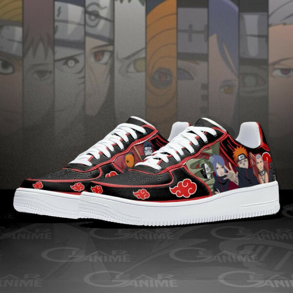 Akatsuki Team Air Shoes Custom Anime Sneakers 2