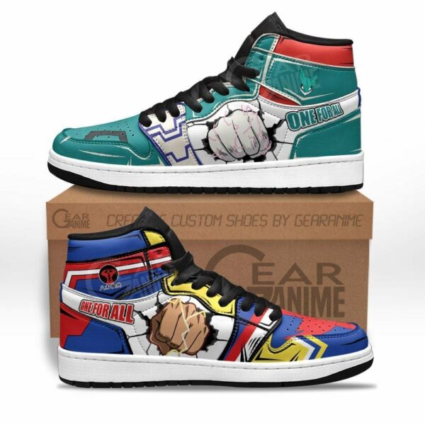 All Might and Deku Shoes Custom One For All My Hero Academia Sneakers 1
