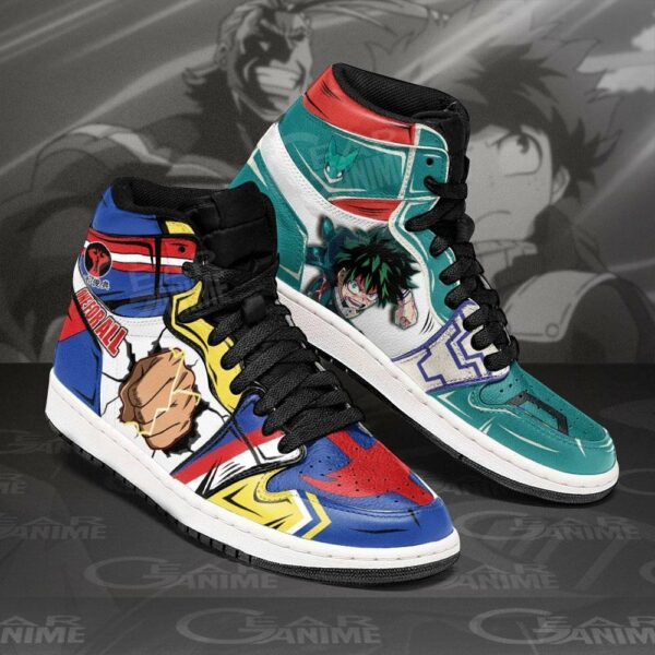 All Might and Deku Shoes Custom One For All My Hero Academia Sneakers 2