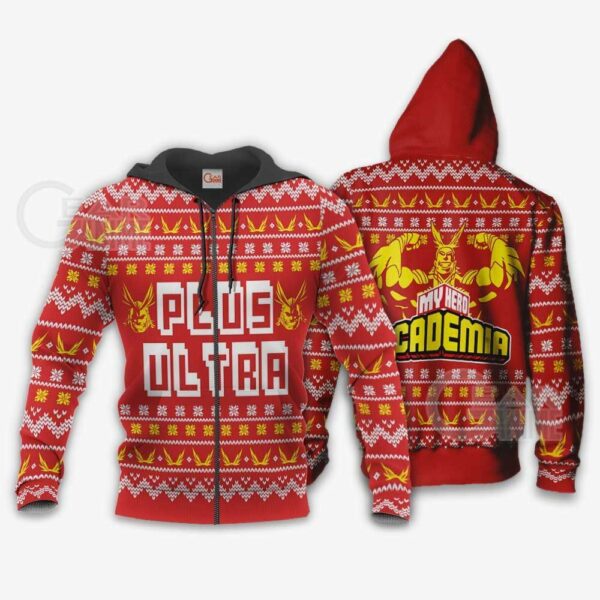 All Might Plus Ultra Ugly Christmas Sweater My Hero Academia Anime Xmas Gift 2