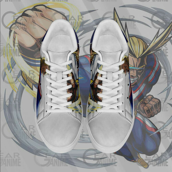 All Might Skate Shoes My Hero Academia Custom Anime Sneakers SK10 3