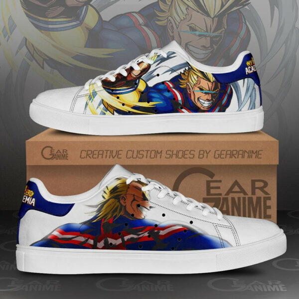 All Might Skate Shoes My Hero Academia Custom Anime Sneakers SK10 1