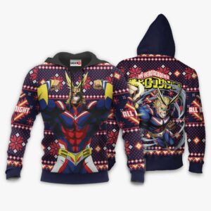 All Might Ugly Christmas Sweater Custom Anime My Hero Academia XS12 7