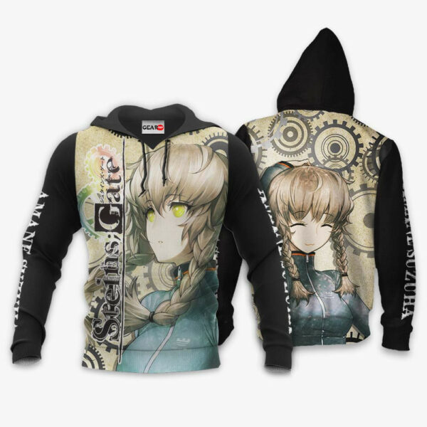 Amane Suzuha Hoodie Custom Steins Gate Anime Merch Clothes Manga Style 3