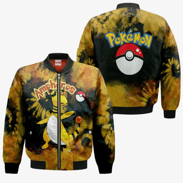 Ampharos Hoodie Custom Pokemon Anime Merch Clothes Tie Dye Style 4